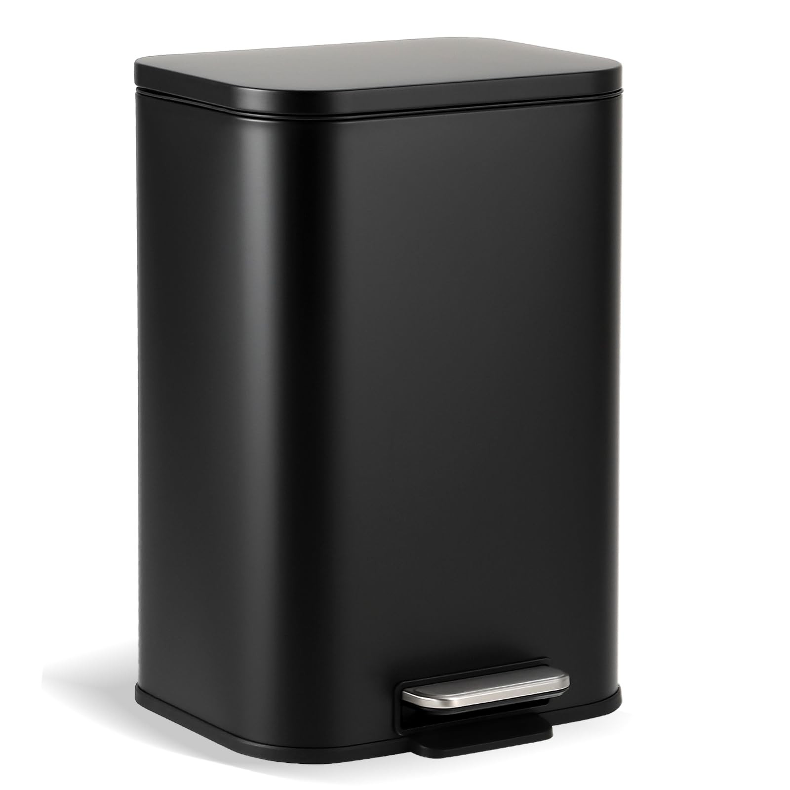 5.3 Gallon Trash Can for Kitchen, Stainless Steel Step Trash Can with Soft-Cl…