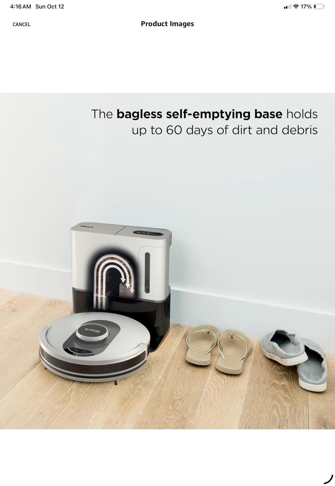 Shark AI Ultra Voice Control Robot Vacuum with Matrix Clean Navigation