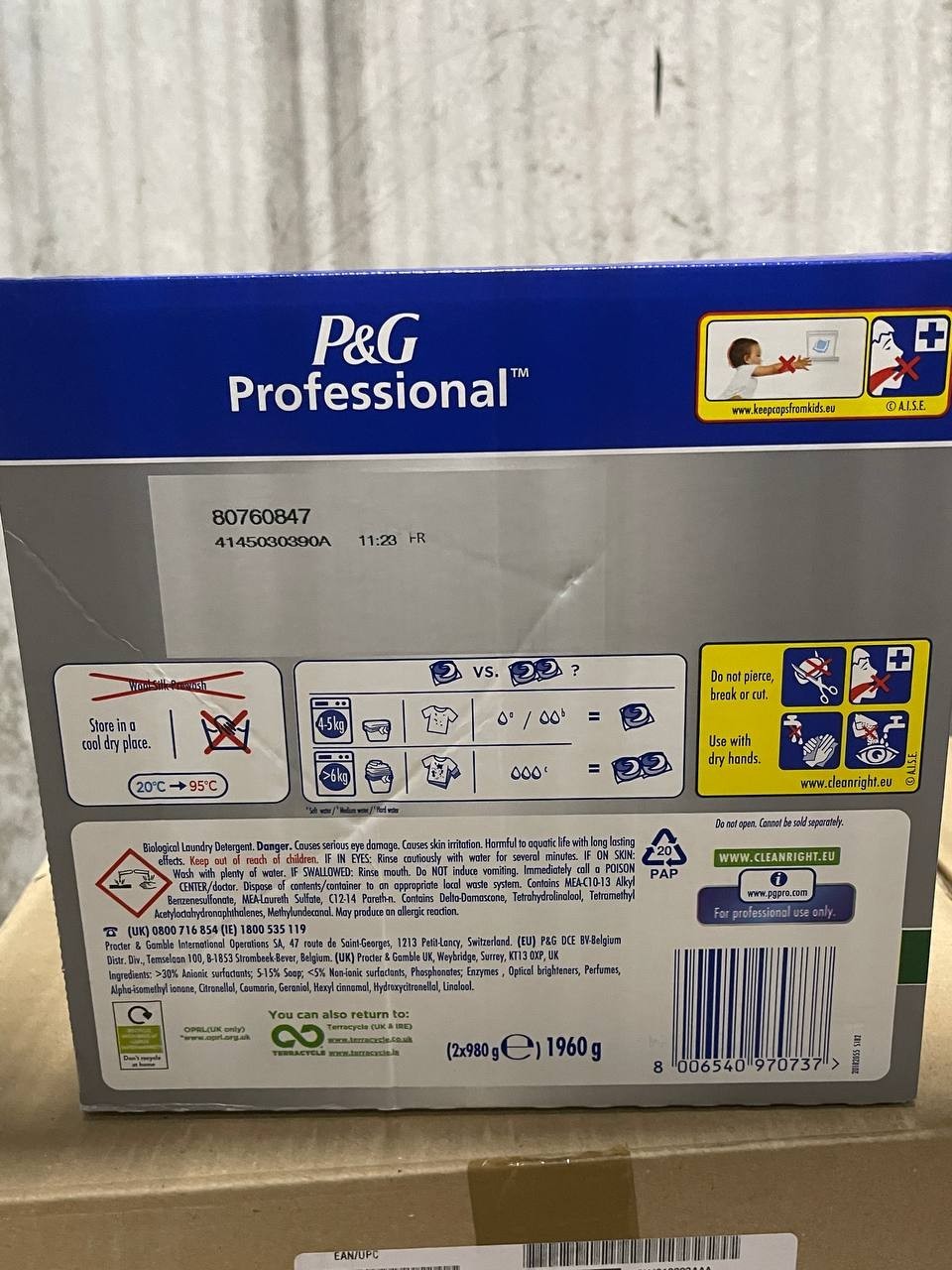Ariel Professional Liquipods Regular 2×50 Washes 100W 1906g New Bulk Pack