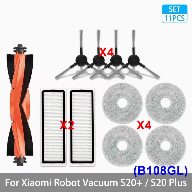 Replacement Part For Xiaomi S20+/S20 Plus (B108GL) Robot Vacuum Accessories