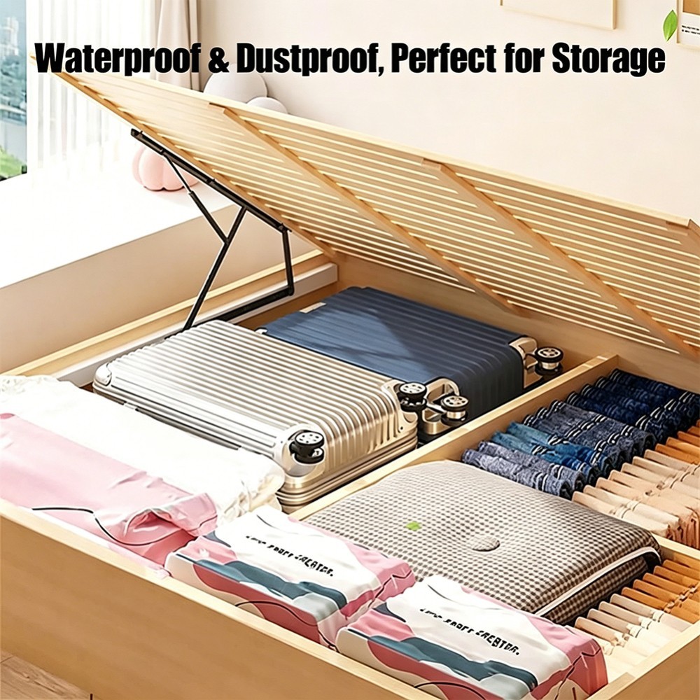 No‑pump Vacuum Storage Bags – Press & Seal,Reusable Space Saving Compression Bag