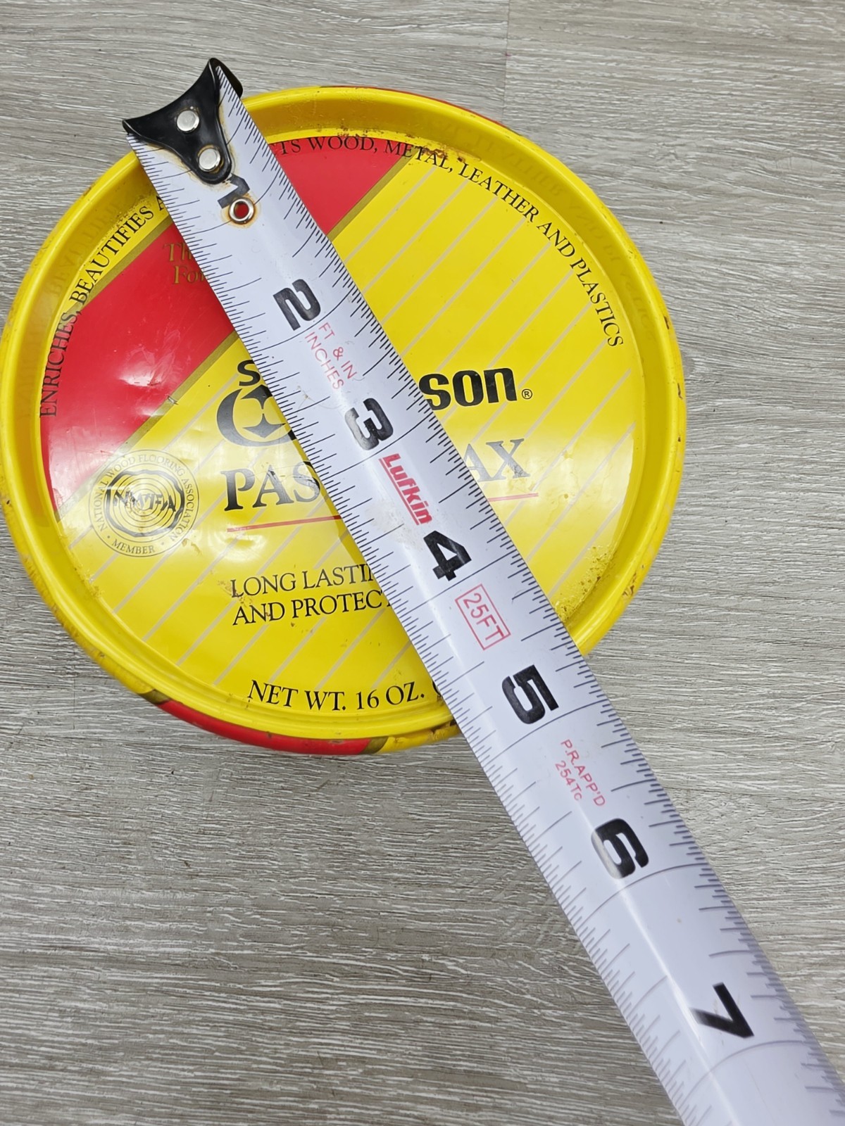SC Johnson Paste Wax 16 oz Open Can Discontinued USA. 18 Oz Weight