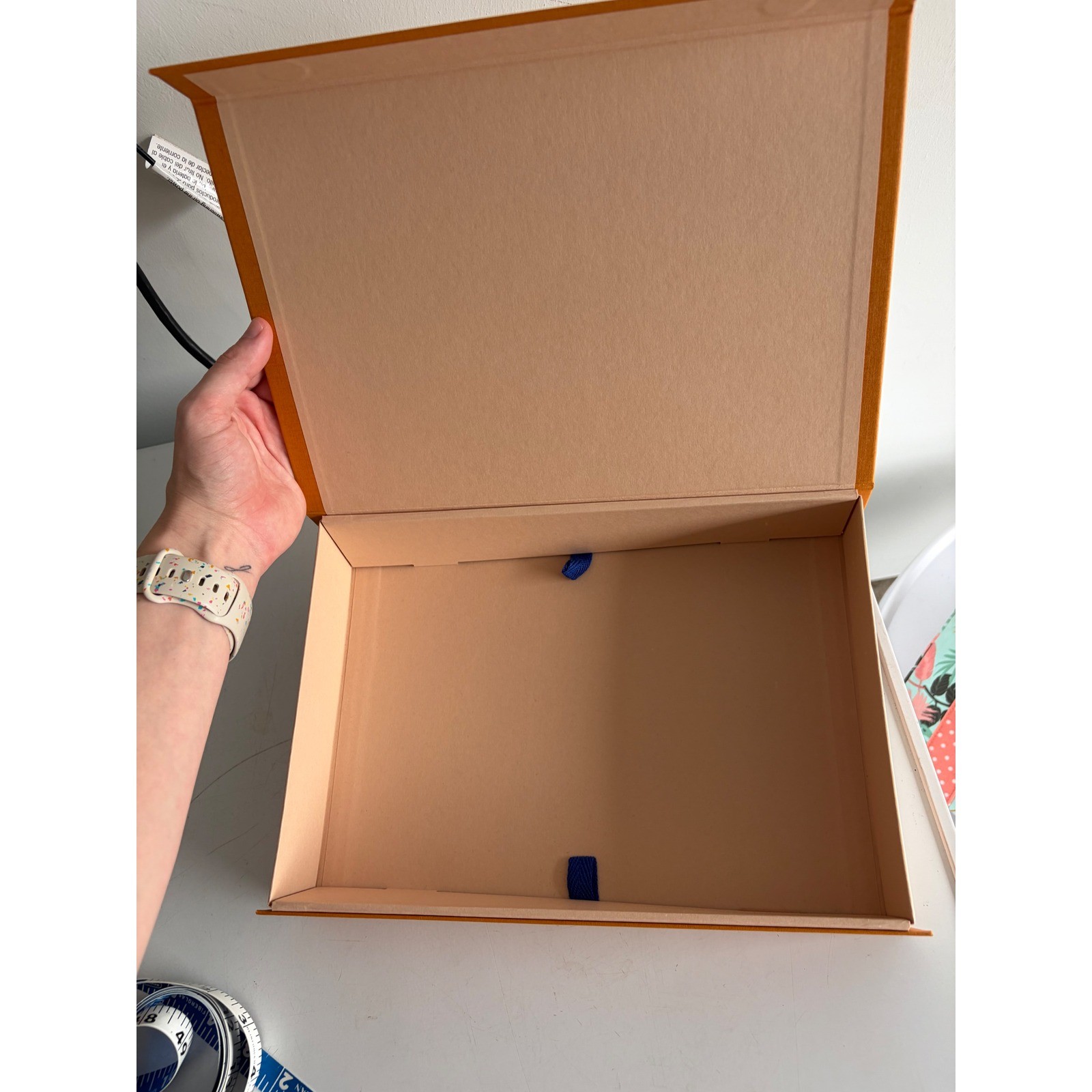 Louis Vuitton Magnetic Storage Box Orange Designer Packaging 12x8x2.25