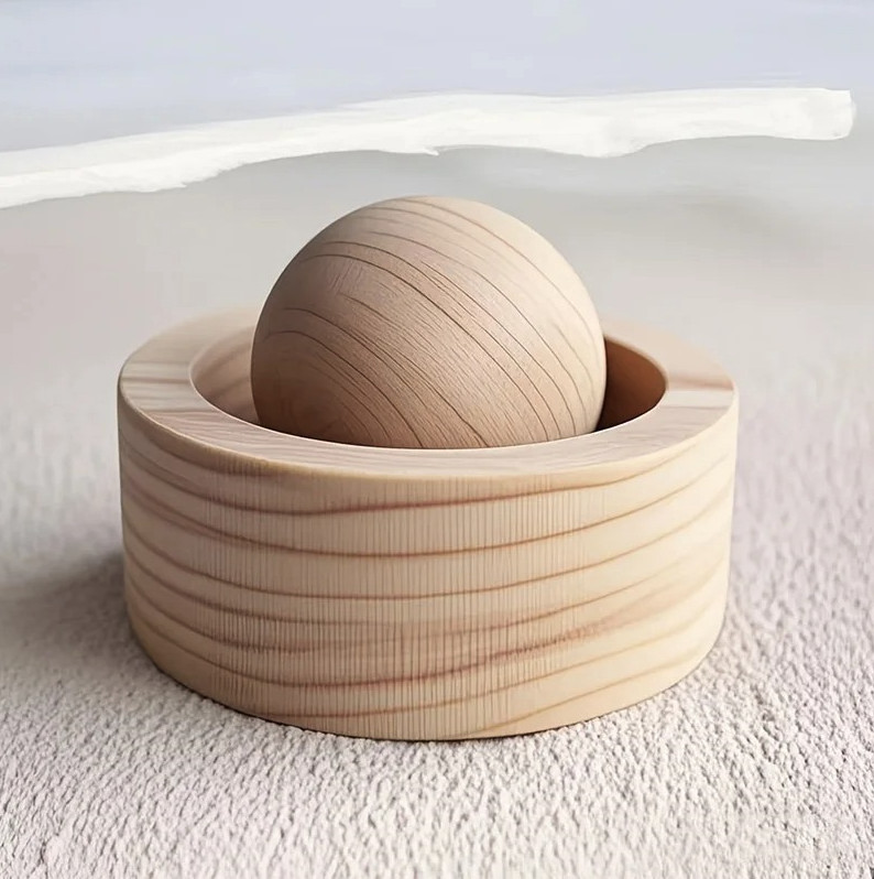 1pc Natural Wood Essential Oil Diffuser Air Freshener for Car & Home – NEW