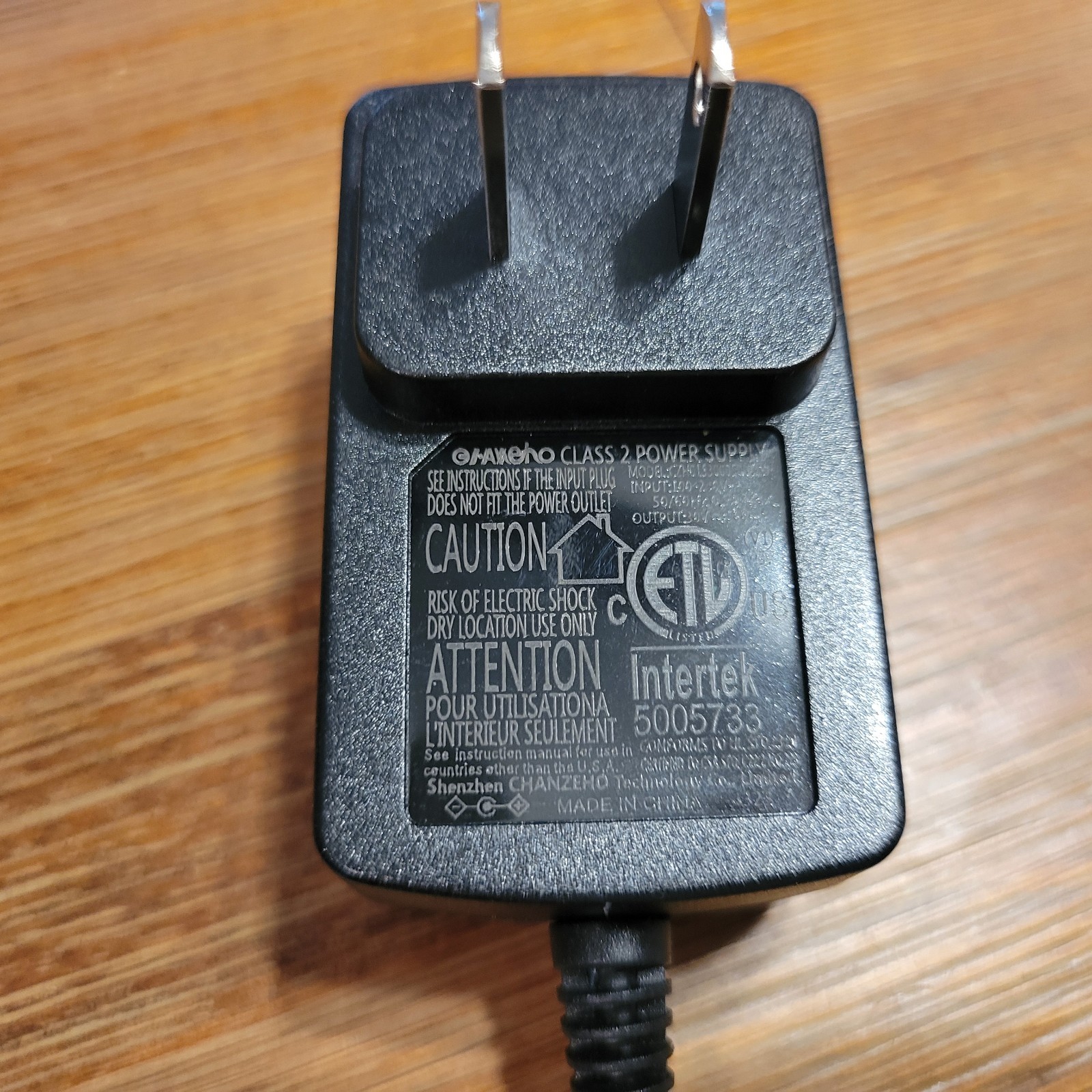 Hompany SmartVac 13 Vacuum Charger AC Adapter Power Supply Cord Black