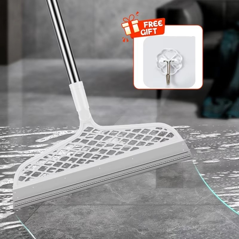 Silicone Broom Floor Cleaning Squeegee Pet Hair Dust Brooms Bathroom Floor
