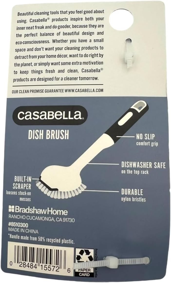 Casabella Round Cleaning Brush Scrubber Assorted Colors Pack of 1