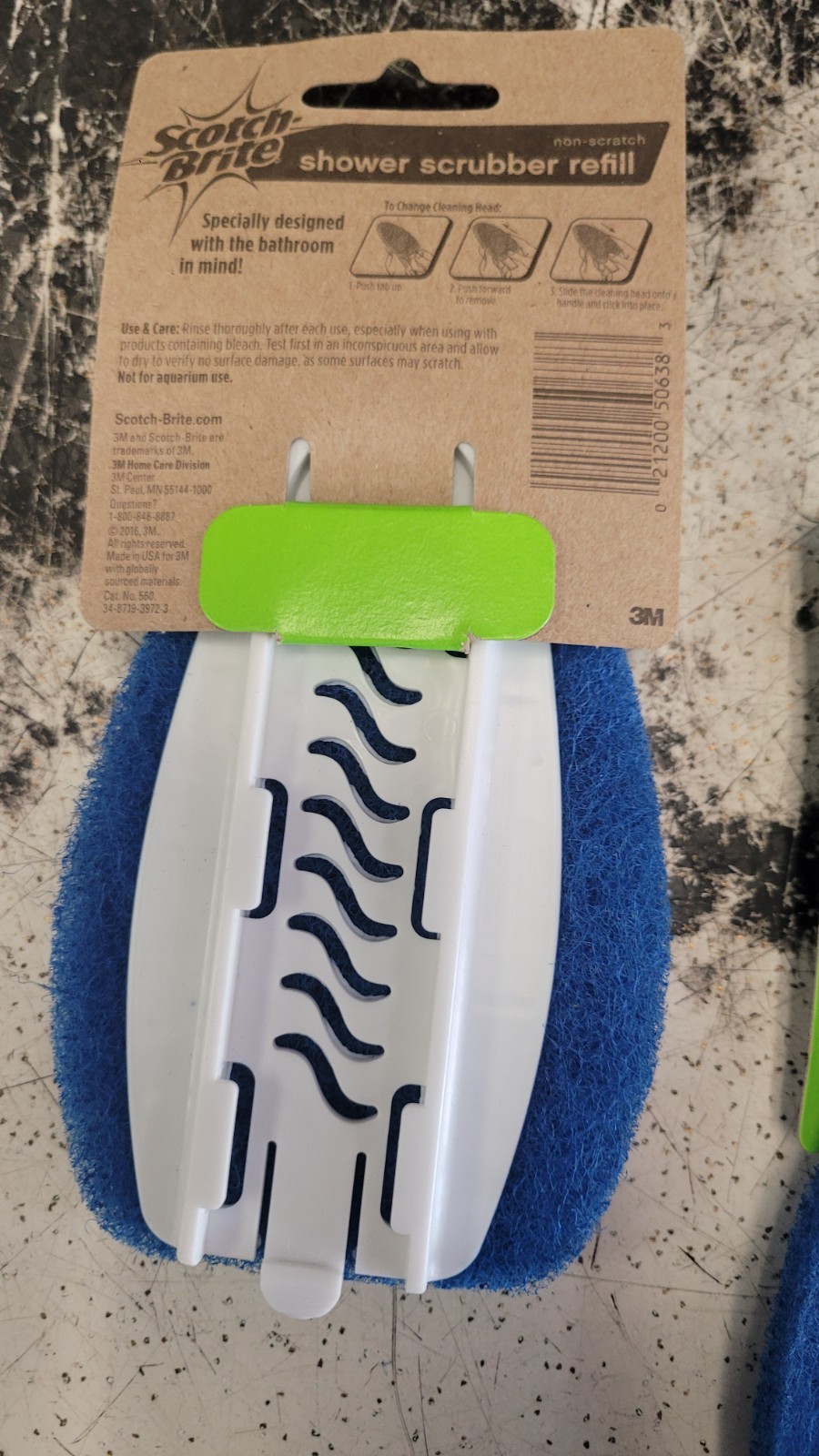 Lot 5 SCOTCH-BRITE Shower Scrubber Refill 560 Blue Non-Scratch Discontinued 3M