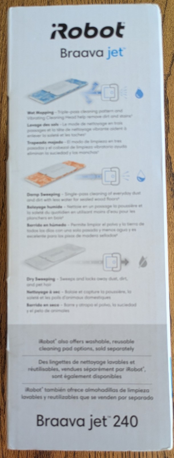iRobot Braava Jet 240 Robot Mop App Control Precision Spray OPEN BOX Extra PADS