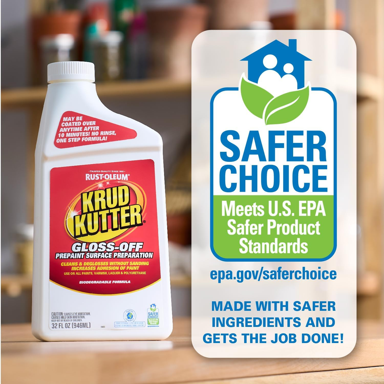 32 oz Gloss-Off Prepaint Surface Preparation Cleaner, No Sanding Liquid Deglosse