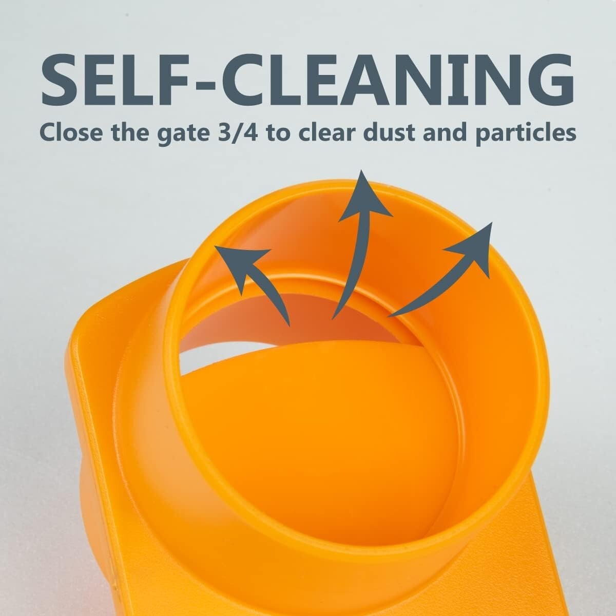 POWERTEC 70294-P2 2-1/2″ Anti-Clog Blast Gate for Dust Collection – 2 Pack