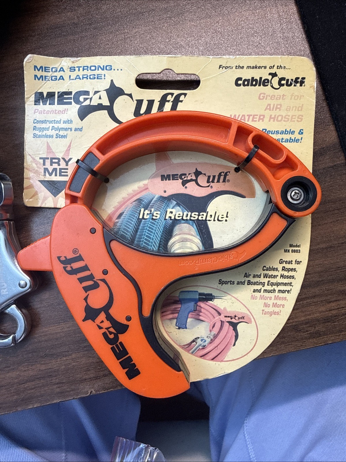 MEGA CABLE CUFF-ORGANIZE AIR-WATER HOSES-ROPE-REUSABLE & ADJUSTABLE-MODEL MX0803