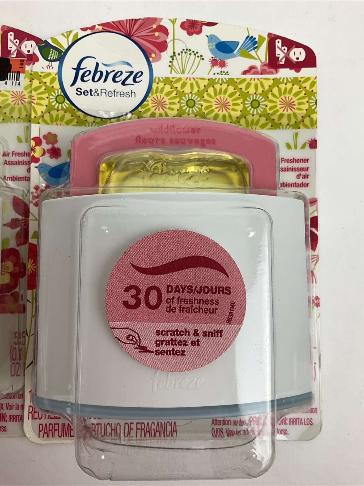 2 Pack Febreze Set And Refresh Wildflower Air Freshener 30:days