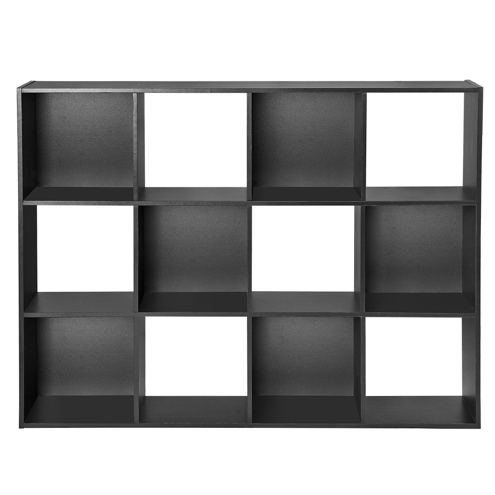 12 Cube Storage Organizer 3 Tier Black Bookshelf Free Combination Cube Shelves