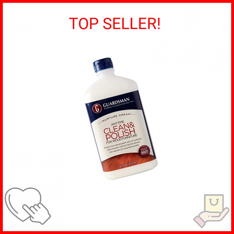 Guardsman Clean & Polish For Wood Furniture – Cream Polish 16.9 oz – Silicone Fr