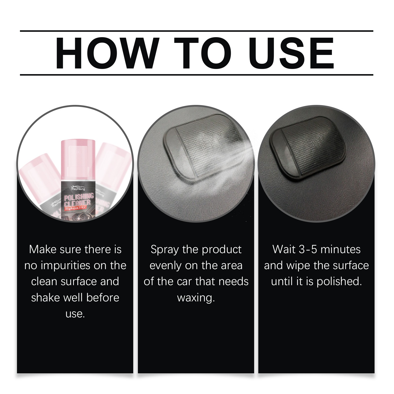 Interior Detailer Spray – Leather Cleaner & Polish Restorer Kit for Car