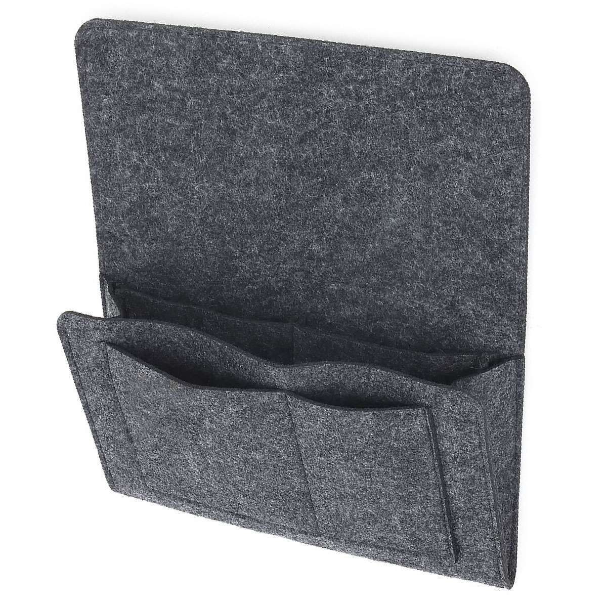 Pockets Bedside Caddy Felt Bed Storage Organizer Hanging Bag Table Holder Pouch