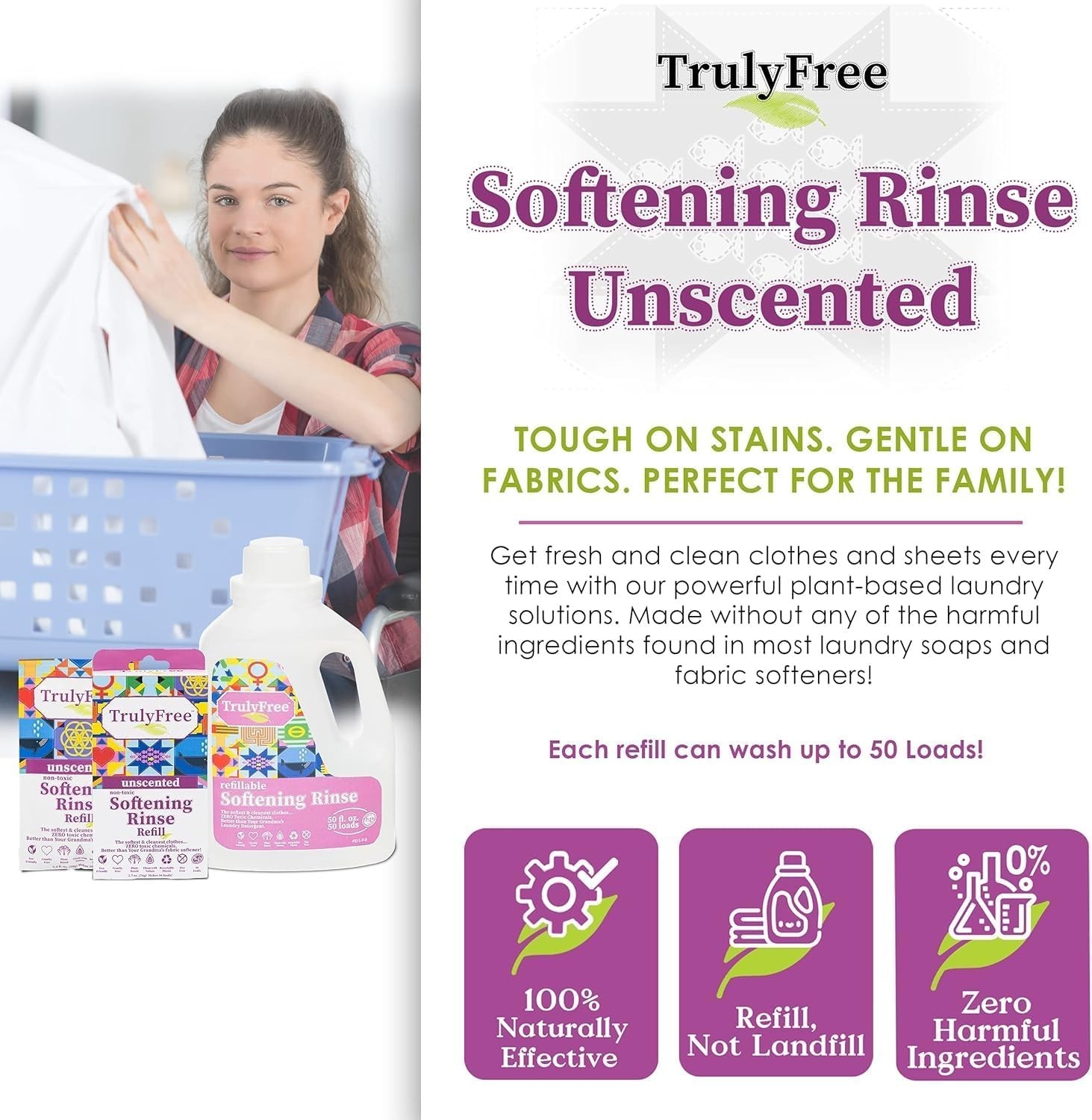 Natural Fabric Softener | Non-Toxic for Babies & K