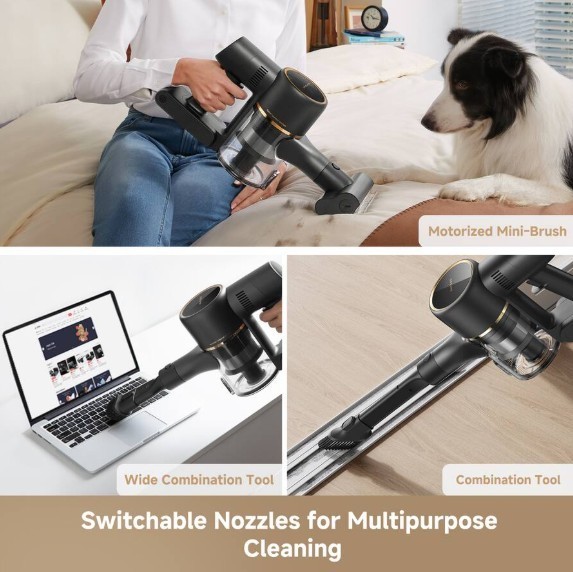 Dreame – CleanX W15 Cordless Stick Vacuum, 150AW Strong Suction