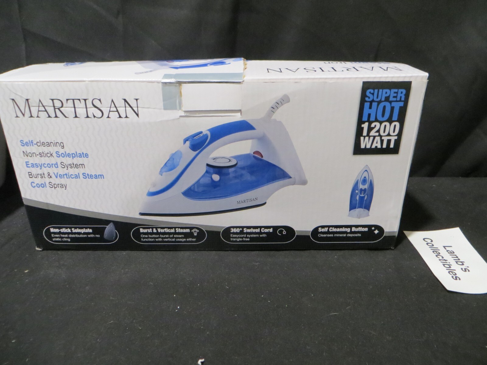 Martisan Steam Iron for Clothes Non-Stick Soleplate Iron Variable Temp 1200W