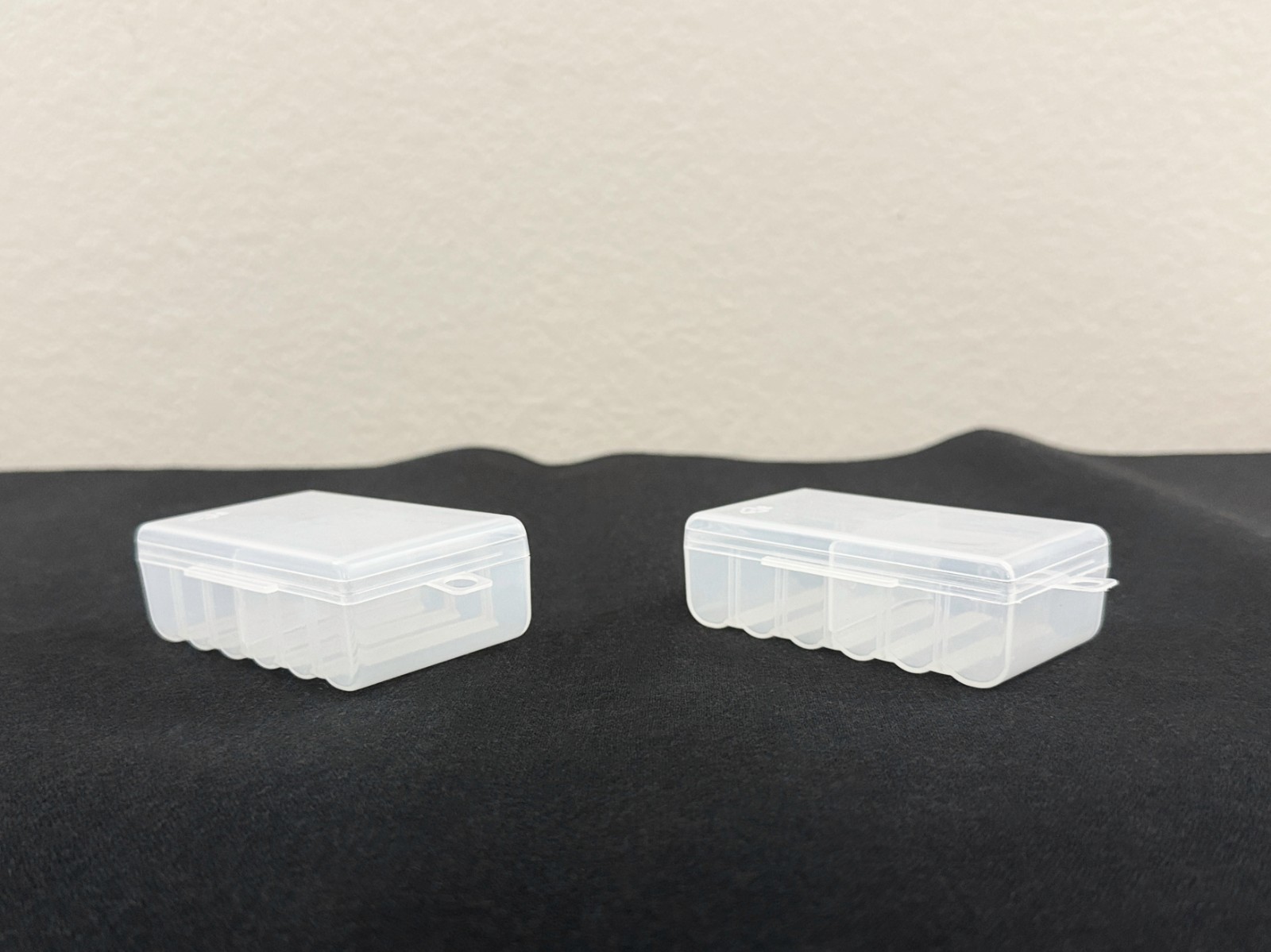 Double AA Battery Storage Box Case Holder in Clearview Color 12 Slot, 2QTY Set