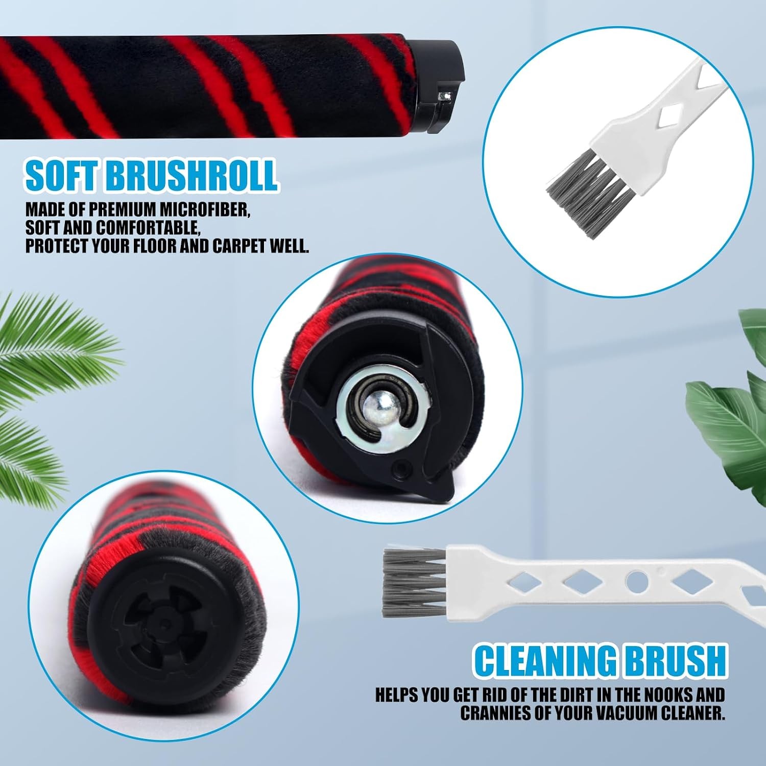 HZ3002 Brush Roller and Filter Replacement Compatible with Shark HZ3002 HZ3000