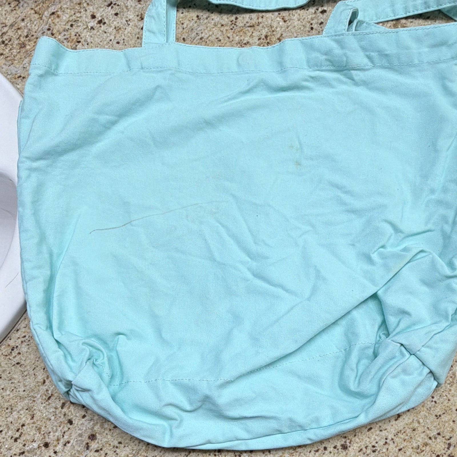 Light Blue “Beach Bound” Reusable Fabric Tote Bag #PinkSpringBreak