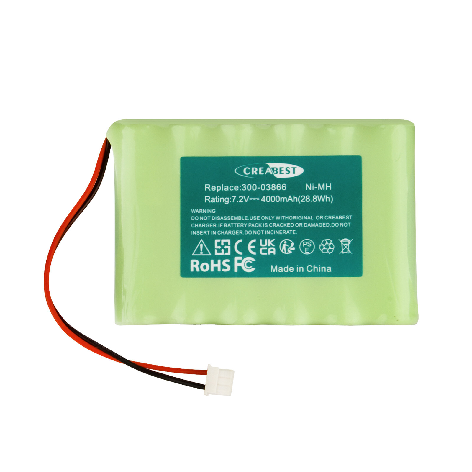 7.2V 4000mAh Ni-MH Battery For Honeywell Lynx 5100 5200 5210 5300 7000 300-03866