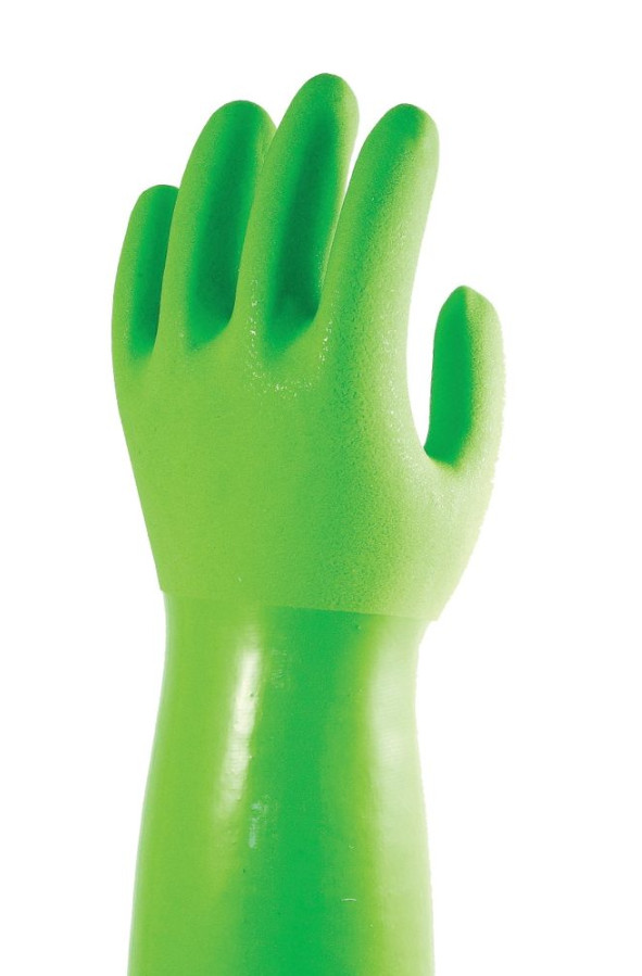 TRUE BLUES Small Lime Green Cleaning Gloves, 1 EA