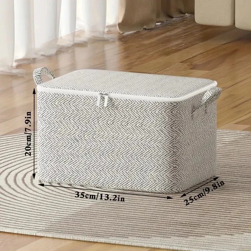 Storage Box with Lid Modern Space Saving Organizer for Clothes -Extra Large USA