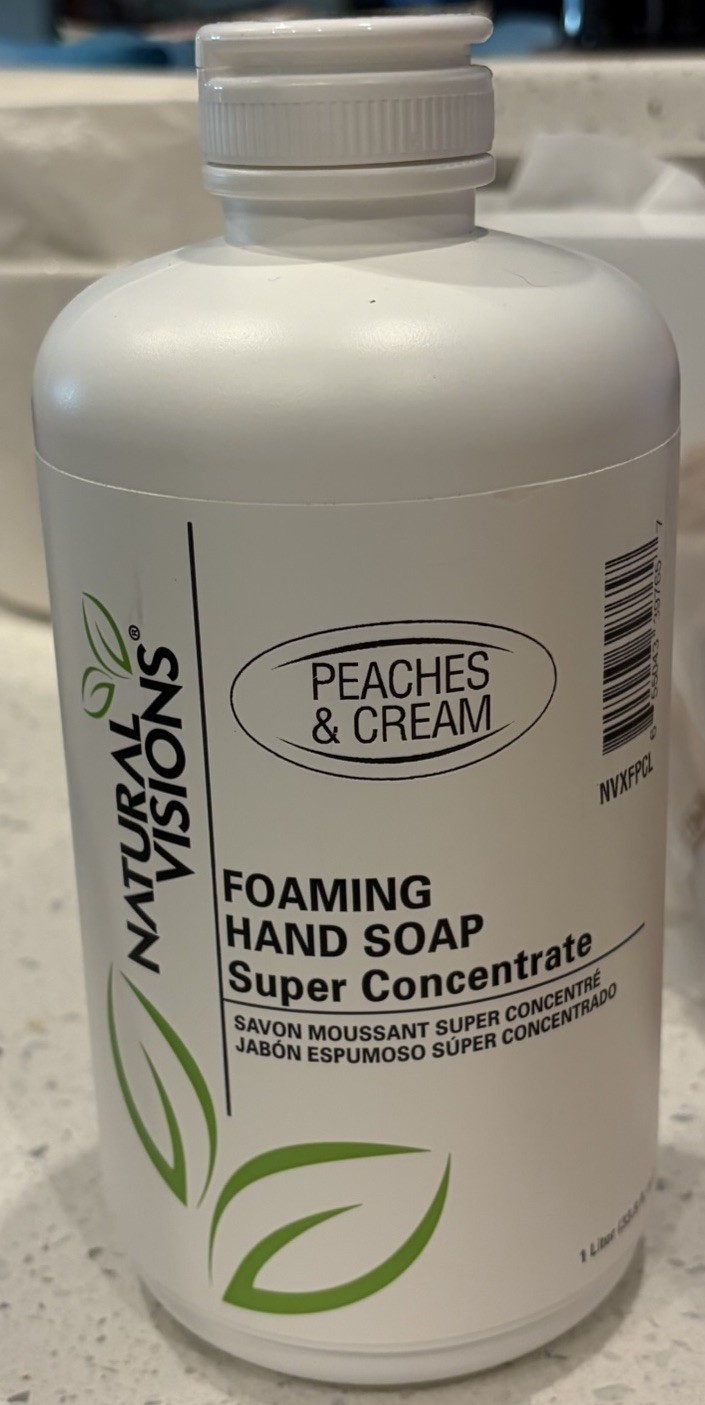 Natural Visions Foaming Hand Soap Super Concentrate 33.8 oz NEW