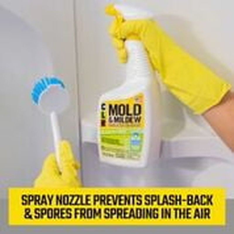 Mold Mildew Stain Remover Foaming Action Spray Bottle Bleach-Free Biodegradable