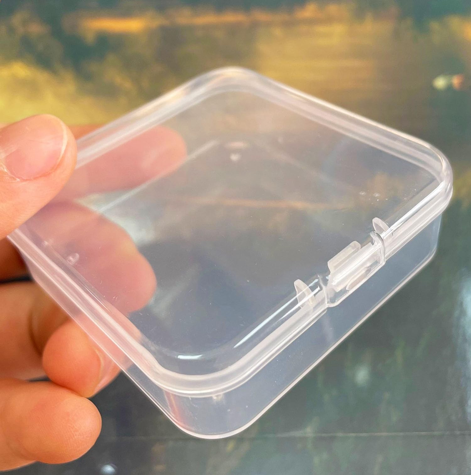 40 Pack 6.5 cm Small Clear Storage Box,Clear Plastic Beads Storage Containers…