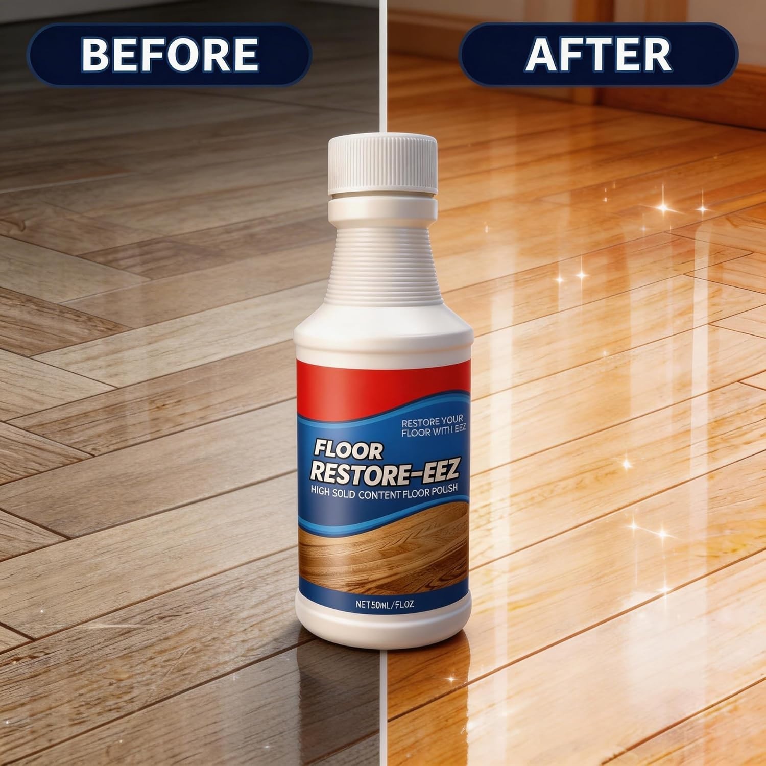 2pcs Polish for Tile Floor Restorer Polish Revitalize Shine Wood Floor Polishing