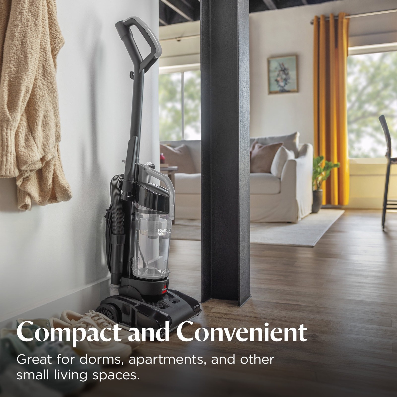 BISSELL PowerForce Compact Bagless Upright Vacuum 4362 Gray Black Free Ship
