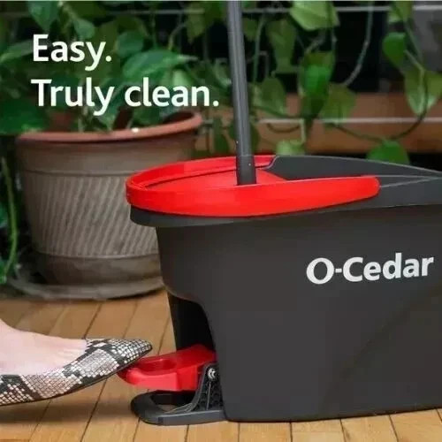 O-Cedar EasyWring Spin Mop & Bucket System- Free Ship