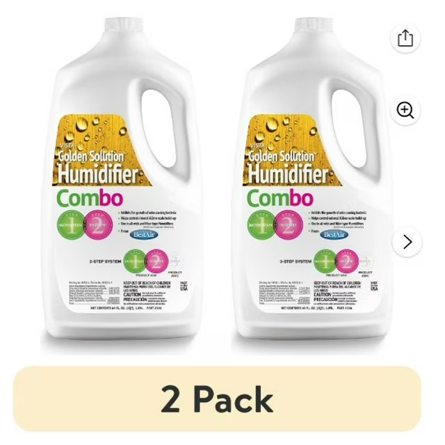 2 pack BestAir 246 Golden Solution Bacteriostatic & Water Treatment Combo, 64 oz