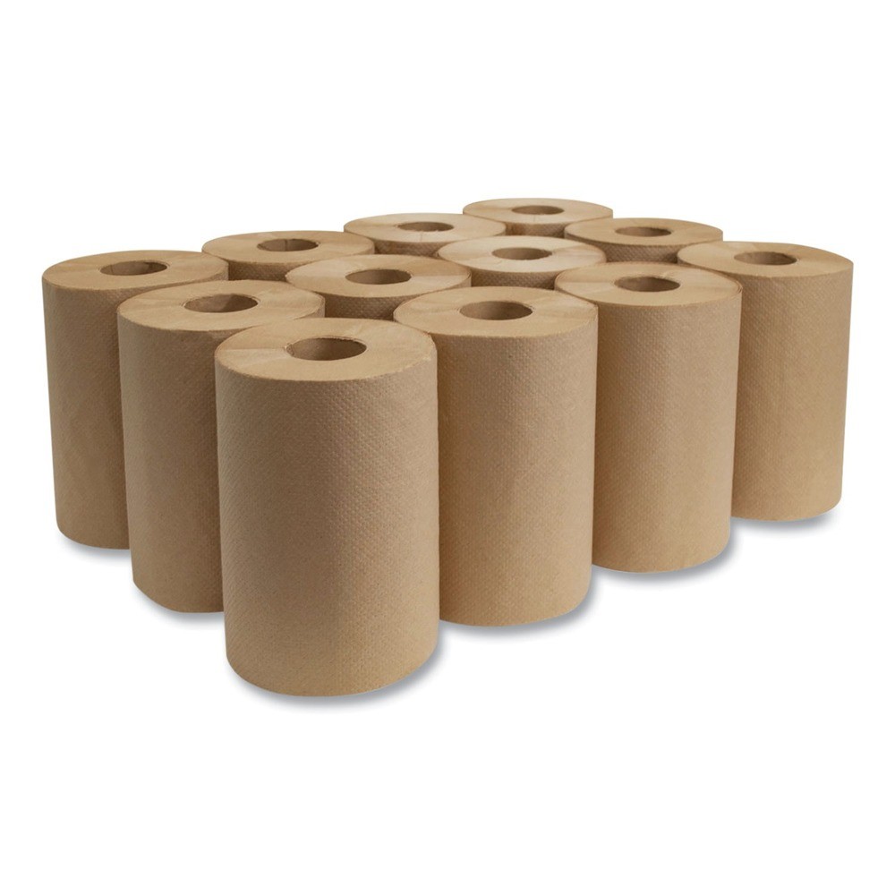 Morcon Paper R12350 8″ x 350′ 1-Ply Universal Roll Towels – Brown (12/CT) New