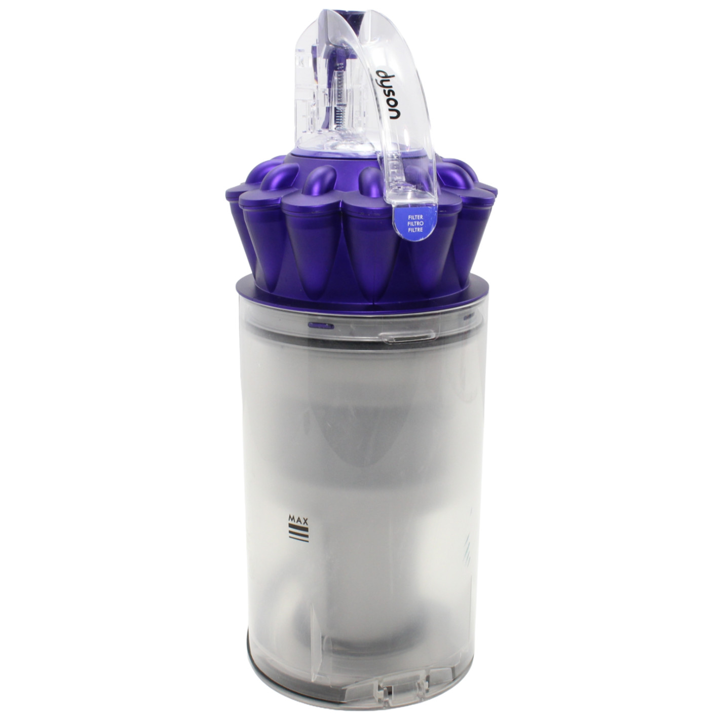 Dyson UP13 UP20 UP30 DC65 DC66 CANISTER DUST BIN CAN w/ CYCLONE 920624-03 Purple