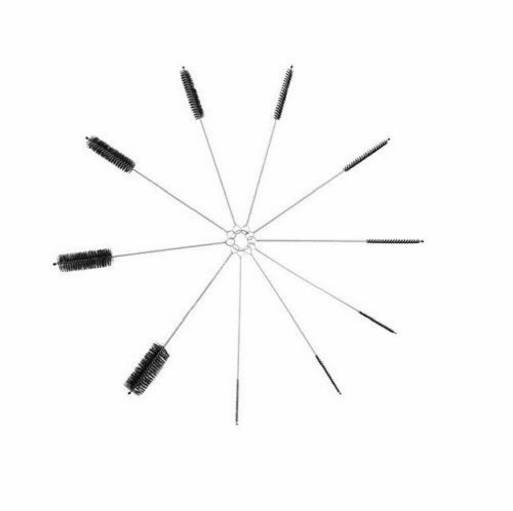 1-10 US Nylon Straw Brush Cleaner Bottle Tube Pipe Small Long Cleaning 10Pcs Set