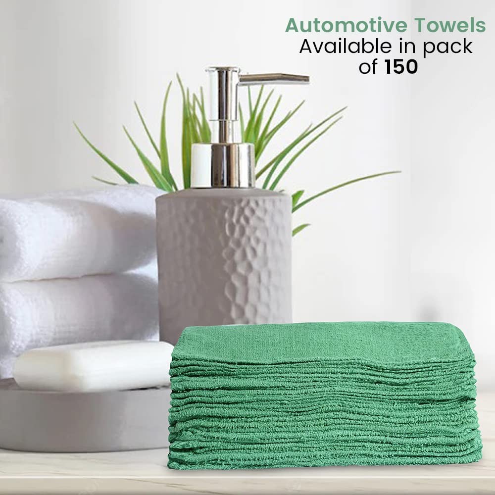 Terry Bar Mop Towels Green Value Pack Of 60 Size 14″x17″ Absorbent And Durable M