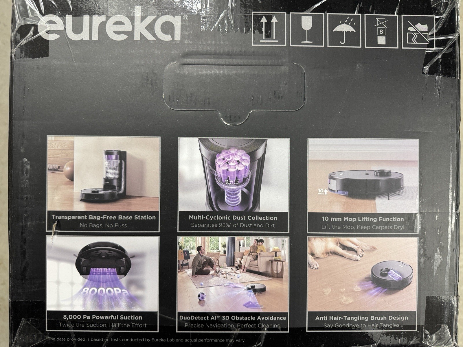 Eureka E20 Plus Robot Vacuum Mop Auto Empty 8000Pa LiDAR NERE20PLUSBK