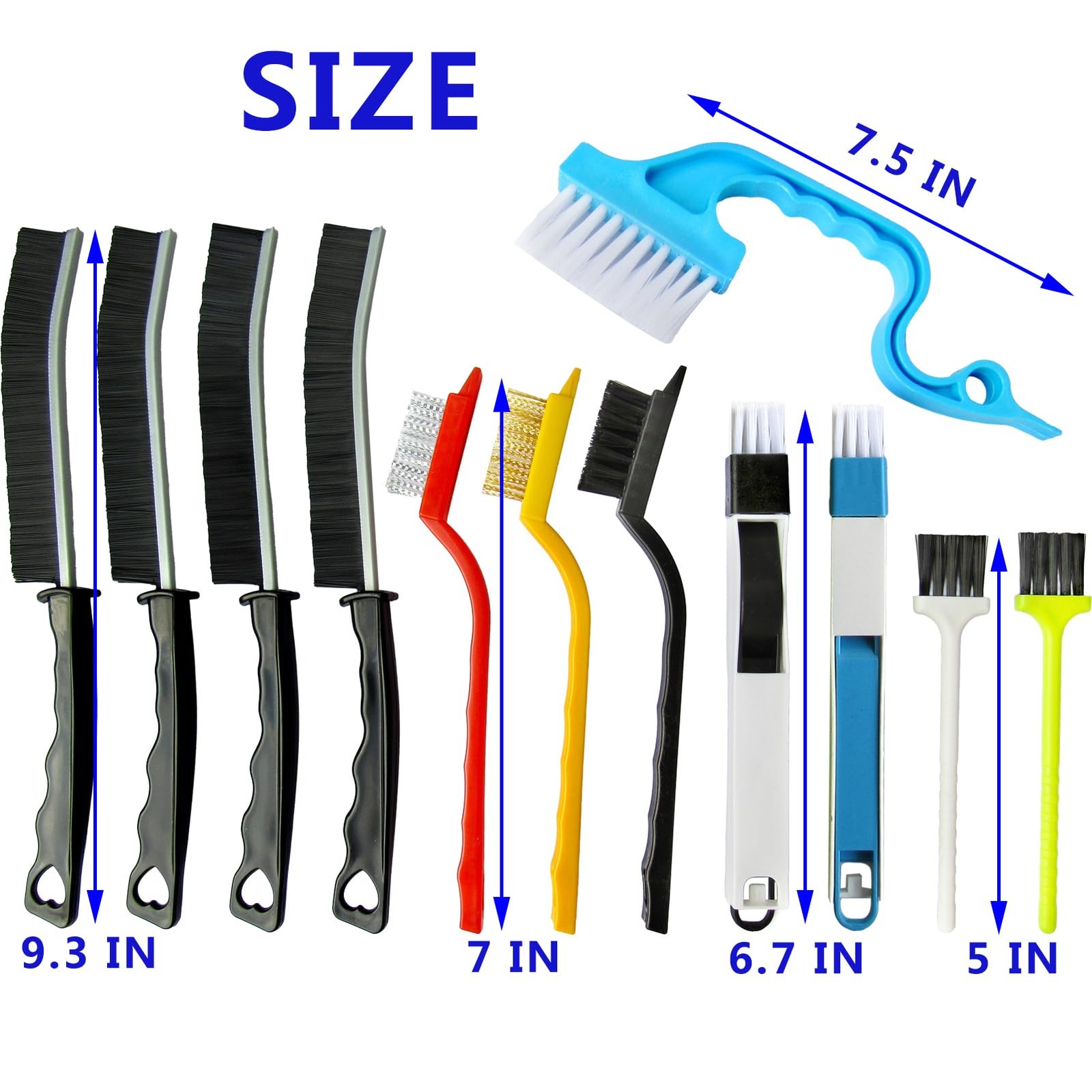 12Pcs Crevice Cleaning Brush,Small Gap Cleaning Brushes for Cleaning Bathroom…