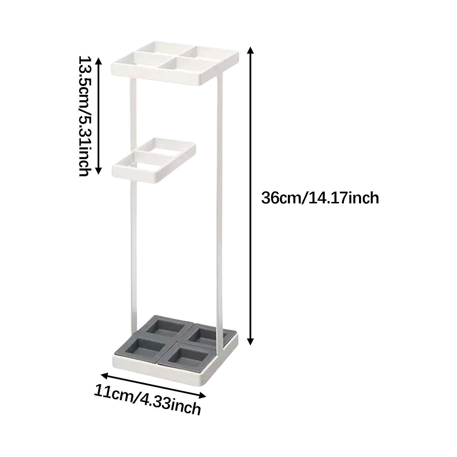 Umbrella Stand Cane Holder Bottom Drip Tray 36cm Tall Portable Large Capacity
