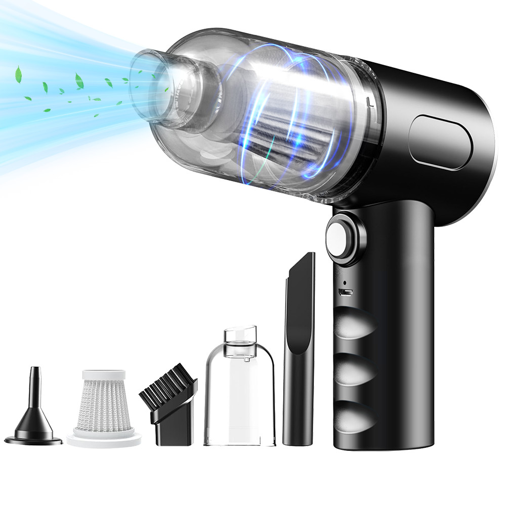 120W Cordless Car Vacuum Cleaner Powerful Suction Mini Dusts Buster Handheld