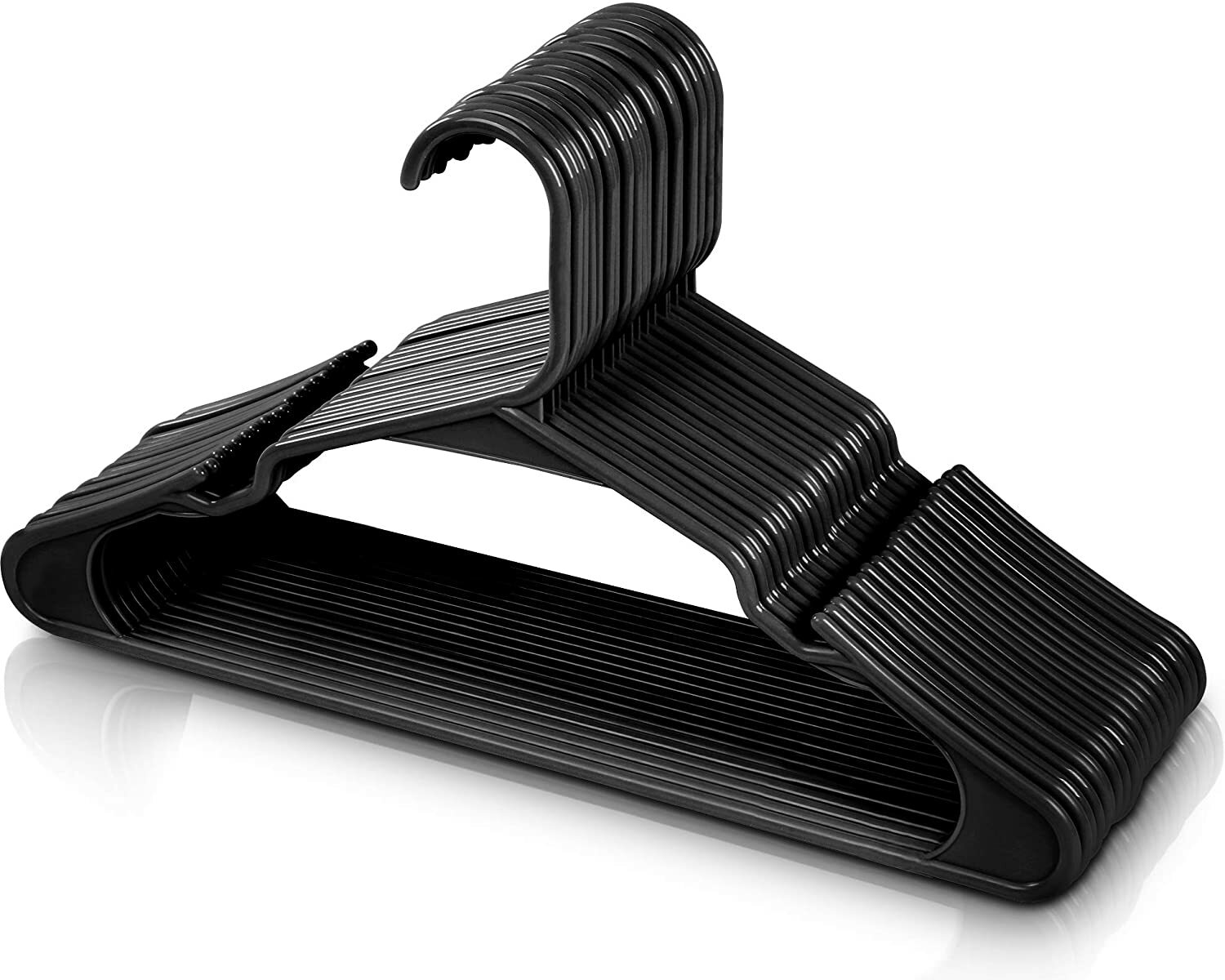 Plastic Hangers Light weight Space Saving Hangers 30 & 50 Pack Utopia Home