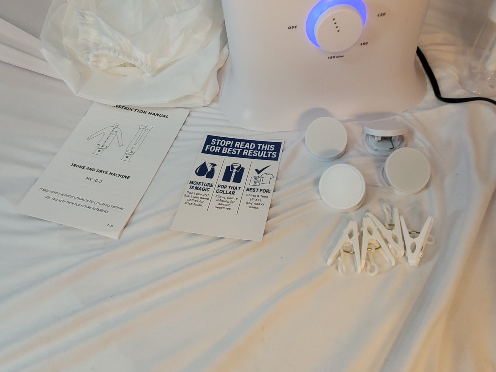 “Automatic Ironing Machine” Winkle Remover for Shirts & Pants, Clothes Steamer