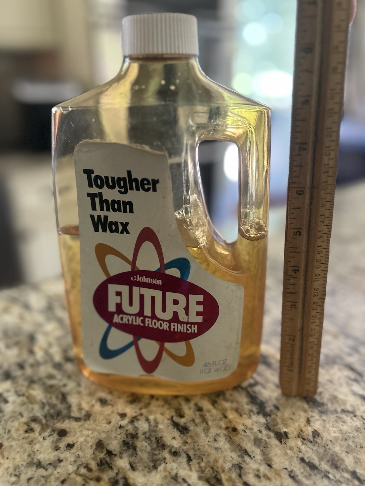 SC Johnson FUTURE Acrylic Floor Finish 46 oz Polish Vintage Partial