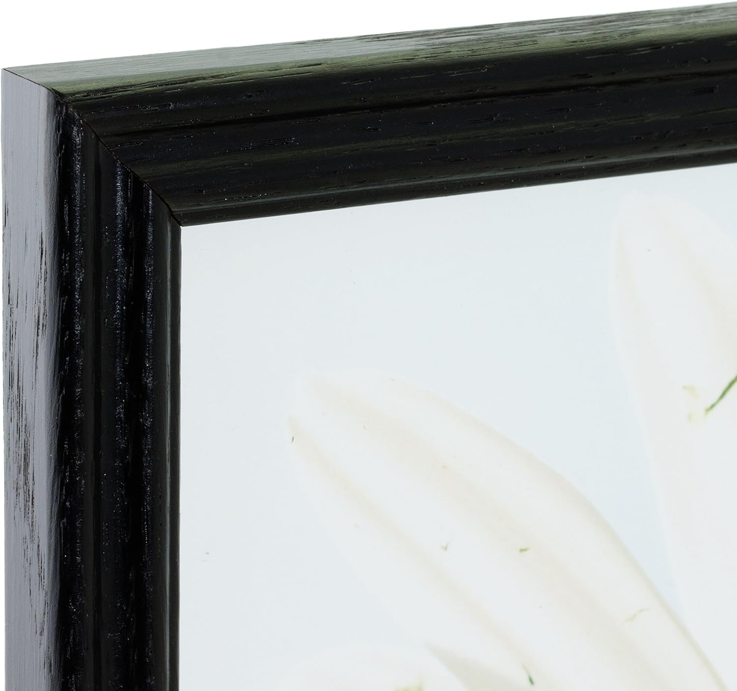 Black Wood Grain 19×30-Inch Picture Frame, 0.75-Inch Wide, Stylish Design