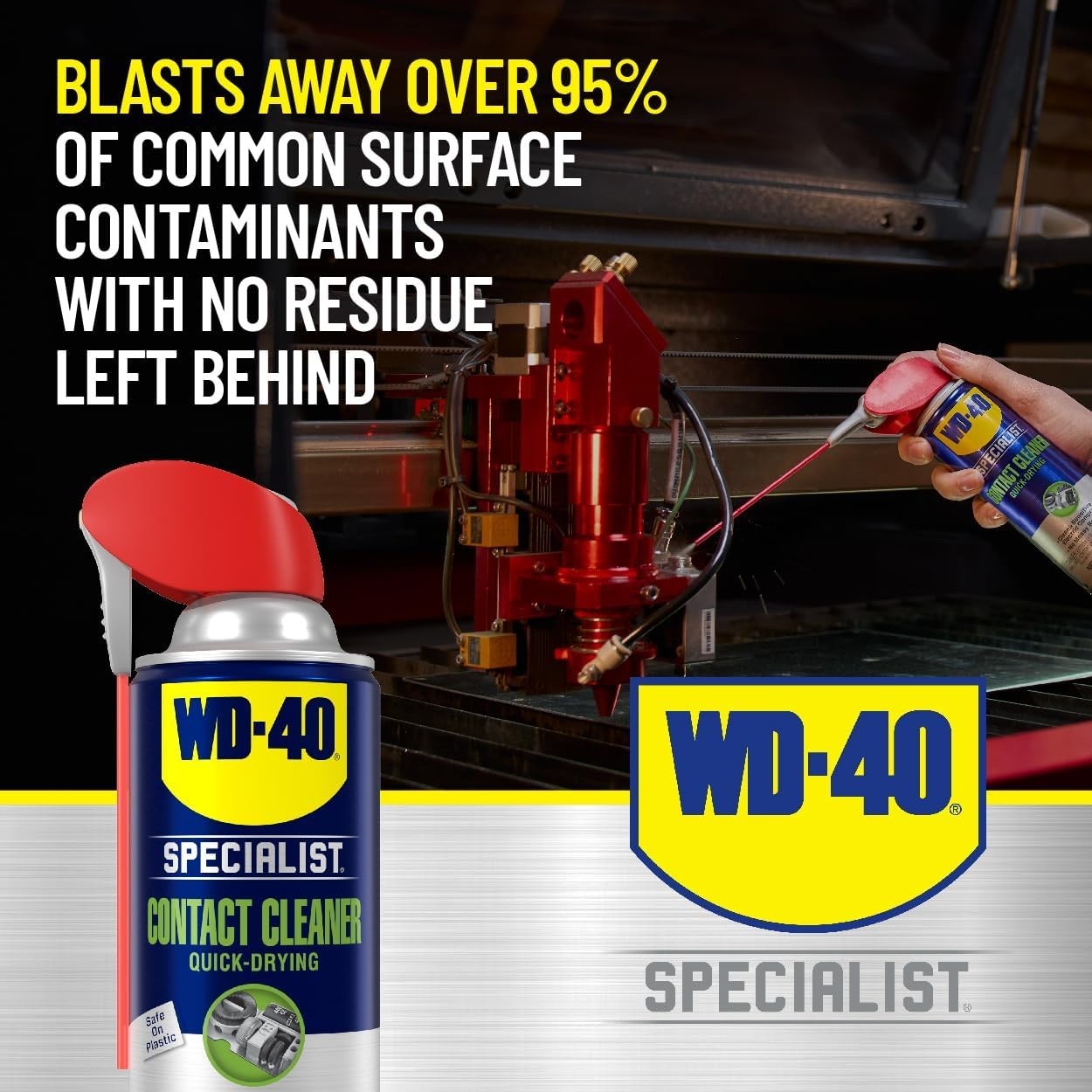 WD-40 Specialist 11 oz. Cleaner Spray with Smart Straw – Residue-Free Solution